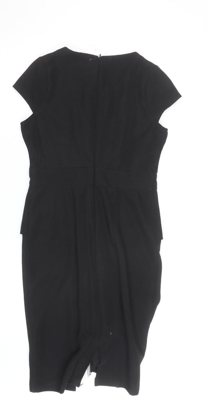 Jade Fashion Boutique Women Black White Size 10 Sheath Dress