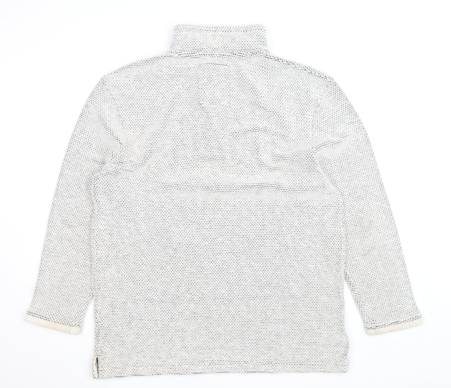 Weird Fish Men’s Grey XL 1/4 Zip Knit Activewear Jacket