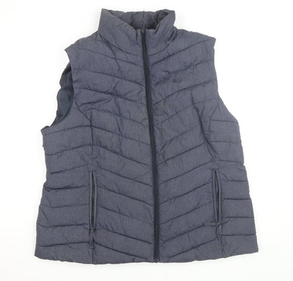 Mountain Warehouse Men's Blue Puffer Waistcoat Size L Lined Outdoor Vest