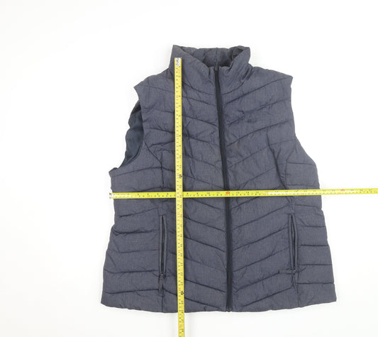 Mountain Warehouse Men's Blue Puffer Waistcoat Size L Lined Outdoor Vest