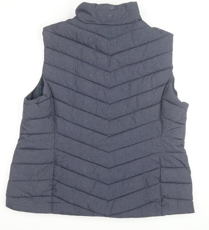 Mountain Warehouse Men's Blue Puffer Waistcoat Size L Lined Outdoor Vest