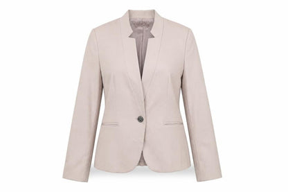 Zara Women Beige Slim Fit Blazer Jacket Size 12 Workwear Style