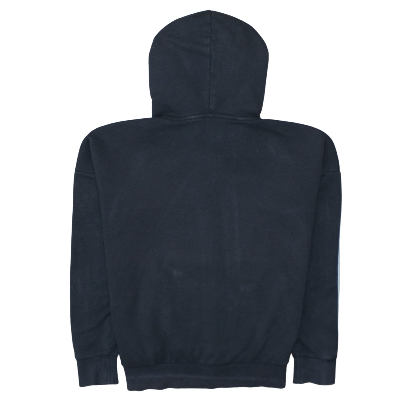 Adidas Women's Black Full Zip Hoodie Size M 12-14 with Logo Stripes