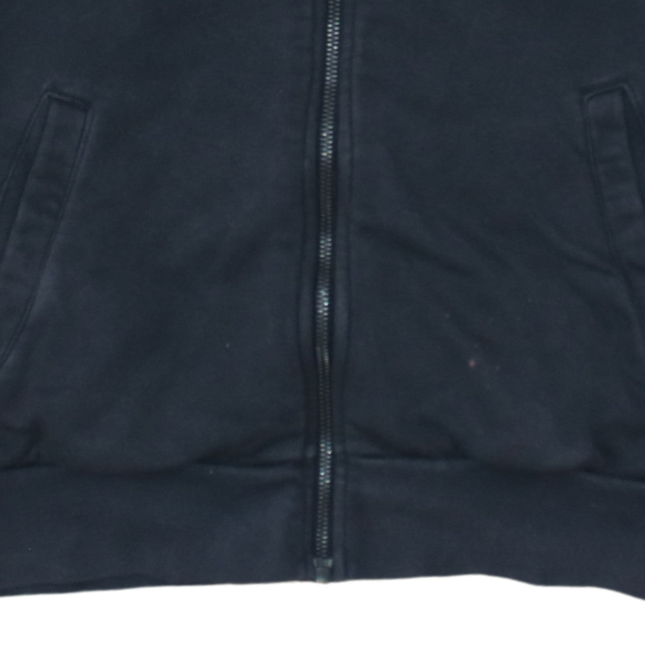 Adidas Women's Black Full Zip Hoodie Size M 12-14 with Logo Stripes