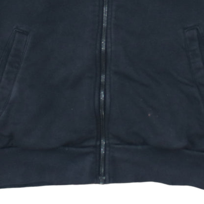Adidas Women's Black Full Zip Hoodie Size M 12-14 with Logo Stripes