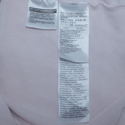 Levi's Womens Pink Pullover Hoodie Medium Relaxed Fit Cotton