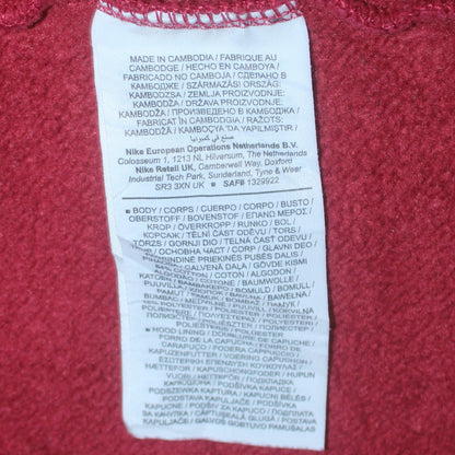 Nike SB Men's Red Pullover Hoodie M Skateboarding Fleece