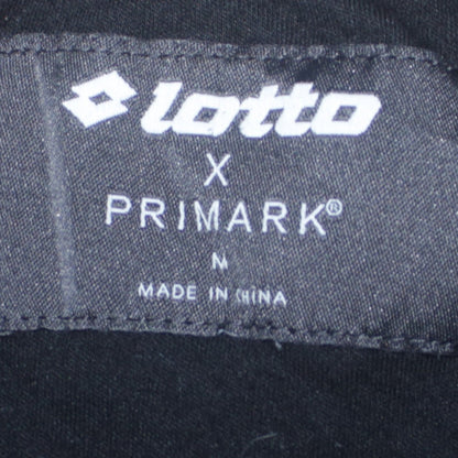 Lotto x Primark Men's Black Graphic Logo T-Shirt Size M
