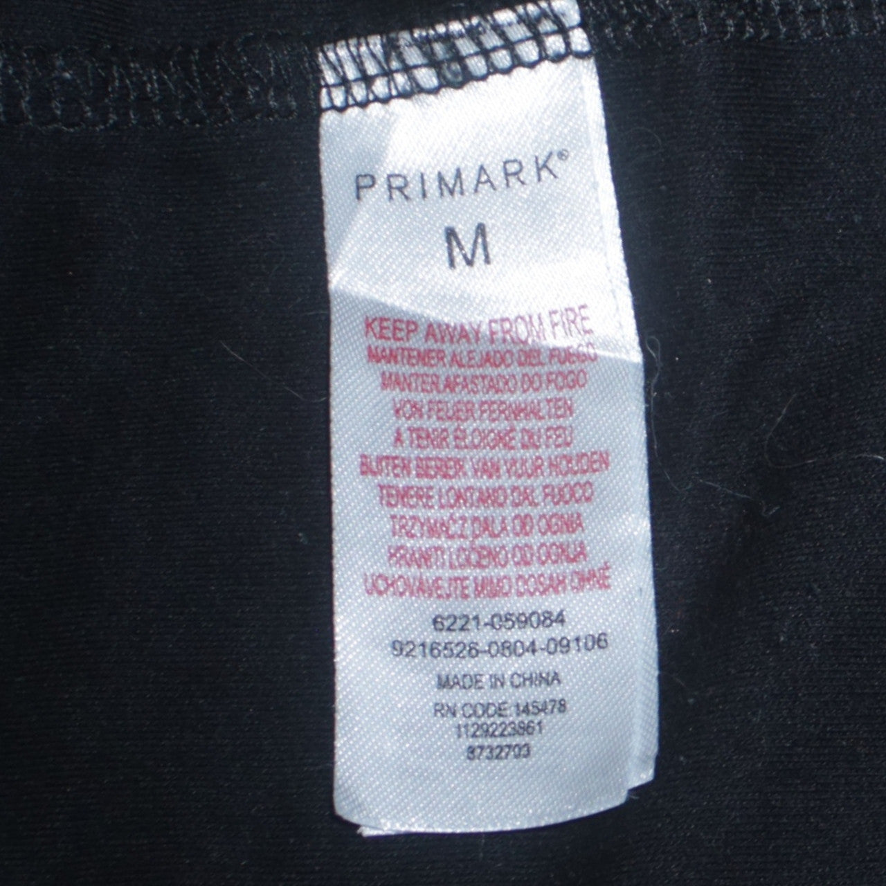 Lotto x Primark Men's Black Graphic Logo T-Shirt Size M