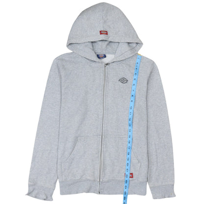 Dickies Men’s Grey Full Zip Hoodie Size M Regular Fit Fleece