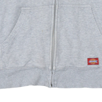 Dickies Men’s Grey Full Zip Hoodie Size M Regular Fit Fleece