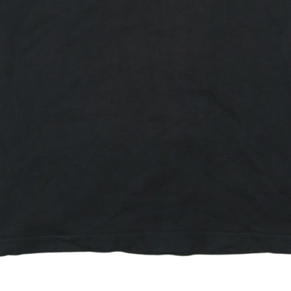 Puma Men's Black Graphic Print Crew Neck Cotton T-Shirt Size S