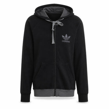 Adidas Men’s Black Full Zip Hoodie Size S Fleece Sportswear