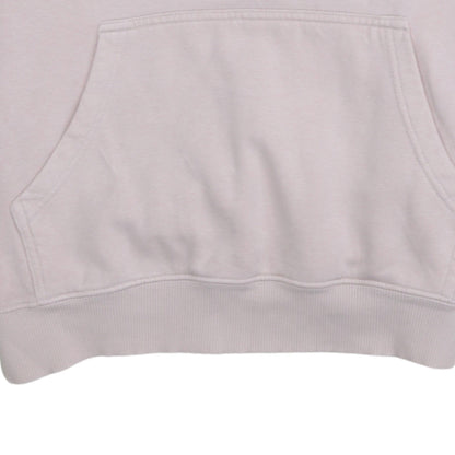 DC Shoes Womens Beige Hoodie Large Logo Pullover Fleece Sweatshirt