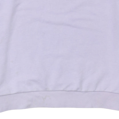 Puma Men's Lilac 1/2 Zip Sweatshirt L Cotton Blend Logo Pullover