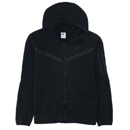 Nike Men's Black Full Zip Hoodie L Sports Fleece Sweatshirt