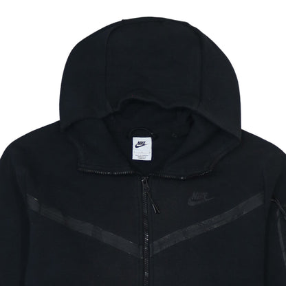 Nike Men's Black Full Zip Hoodie L Sports Fleece Sweatshirt