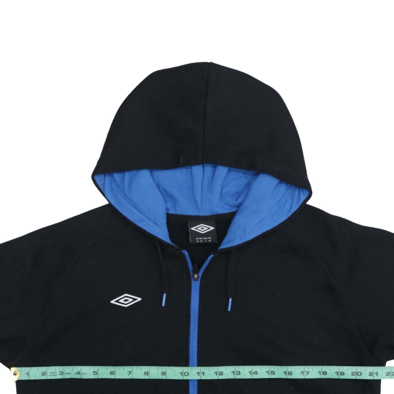 Umbro Men's Black Full Zip Hoodie Size M Sports Style
