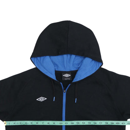 Umbro Men's Black Full Zip Hoodie Size M Sports Style