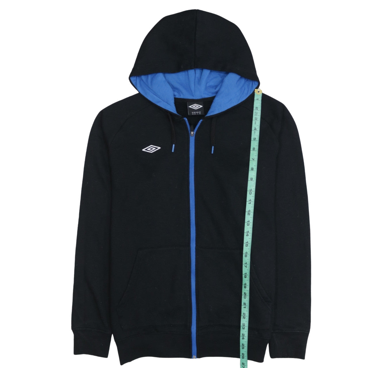 Umbro Men's Black Full Zip Hoodie Size M Sports Style
