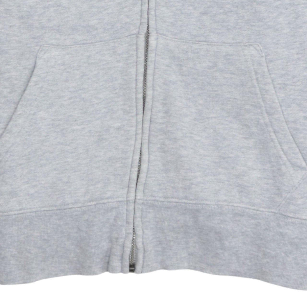 GAP Women Grey Full Zip Hoodie Small Cotton Blend Logo Casual