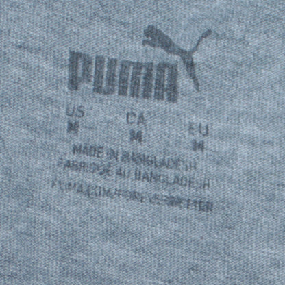 Puma Men's Grey Graphic Logo Regular Fit T-Shirt Size M