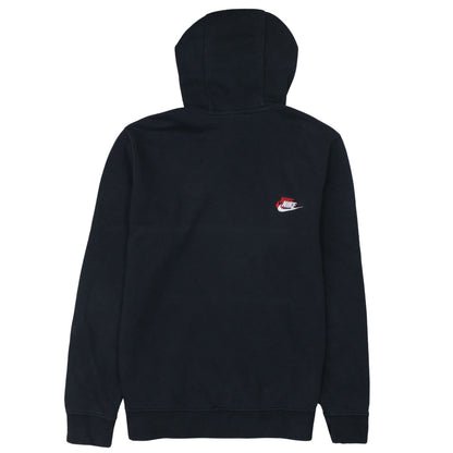 Nike Men’s Black Pullover Hoodie M Logo Embroidered Sportswear