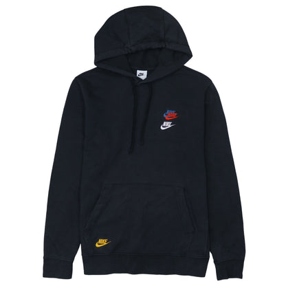 Nike Men’s Black Pullover Hoodie M Logo Embroidered Sportswear