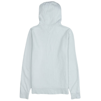 Tommy Hilfiger Men's White Pullover Hoodie M Logo Fleece Sweatshirt