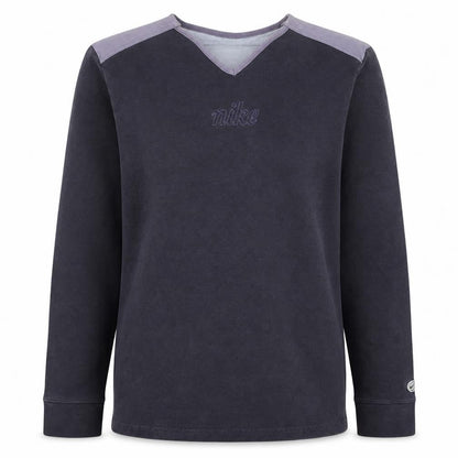 Nike Womens Purple Long Sleeve V-Neck Pullover Sweatshirt Size M