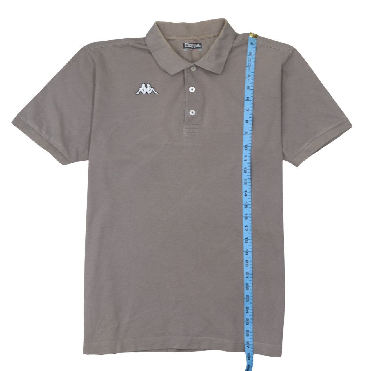Kappa Men's Brown Cotton Polo Shirt XL Regular Fit Short Sleeve