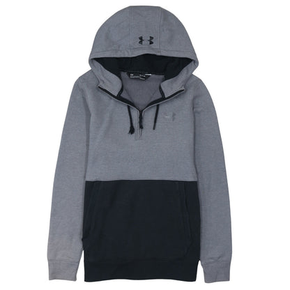 Under Armour Men's Grey 1/2 Zip Hooded Sweatshirt Size S