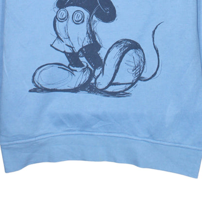 Disney Primark Women Blue 2XS Pullover Hoodie with Mickey Print