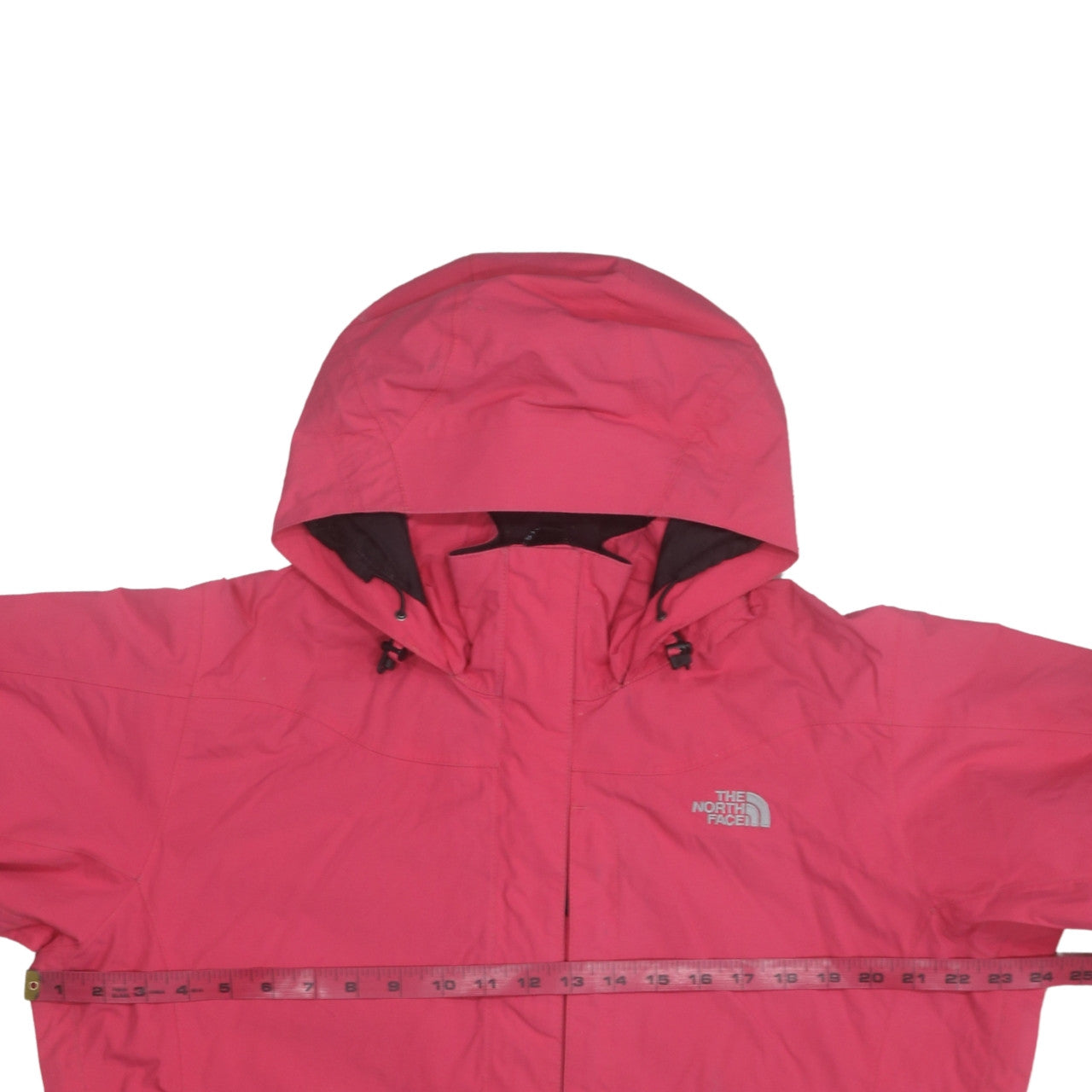 The North Face Women's Pink Waterproof Hooded Rain Jacket XL