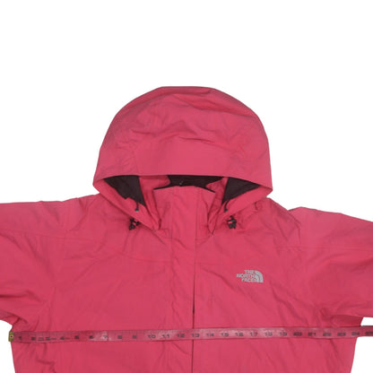 The North Face Women's Pink Waterproof Hooded Rain Jacket XL