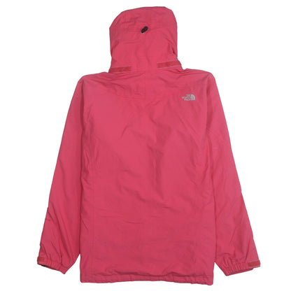 The North Face Women's Pink Waterproof Hooded Rain Jacket XL