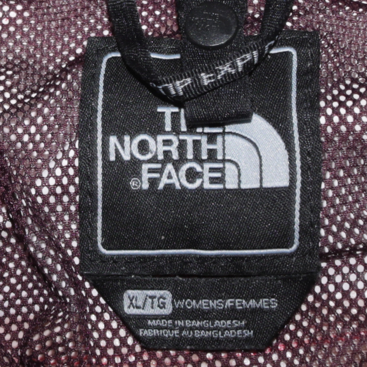 The North Face Women's Pink Waterproof Hooded Rain Jacket XL