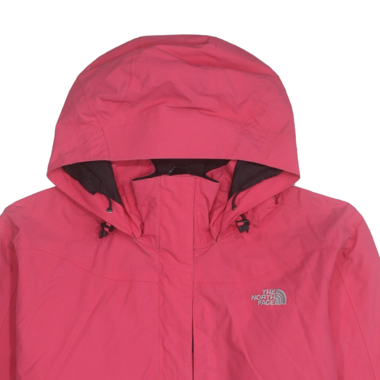 The North Face Women's Pink Waterproof Hooded Rain Jacket XL