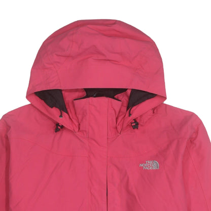 The North Face Women's Pink Waterproof Hooded Rain Jacket XL