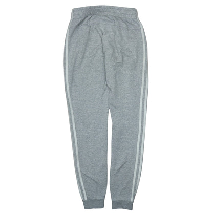 adidas Women's Grey XS Tapered Sweatpants with Logo Stripes