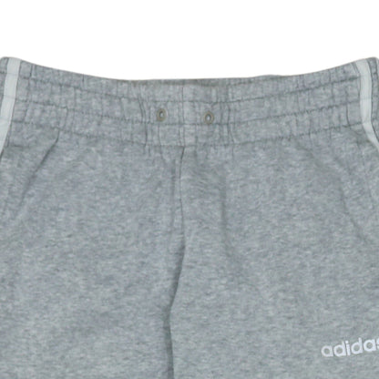 adidas Women's Grey XS Tapered Sweatpants with Logo Stripes