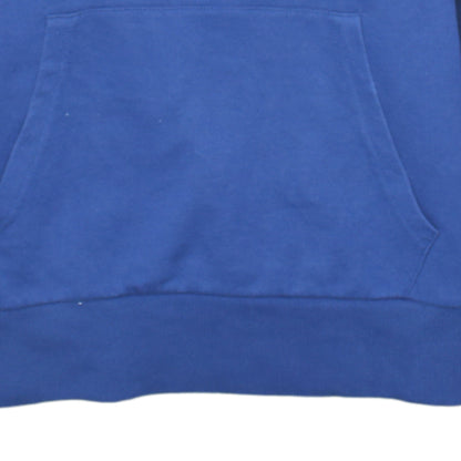 Umbro Men’s Blue Pullover Hoodie L Sports Logo Fleece Sweatshirt