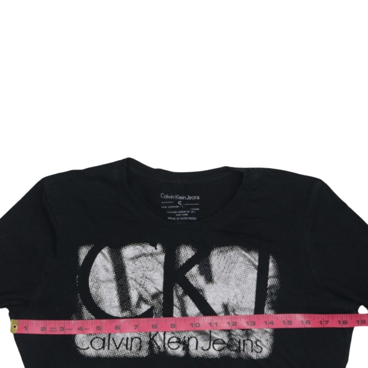 Calvin Klein Jeans Women's Black Long Sleeve Jersey T-Shirt Size S