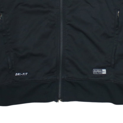 Nike Men's Black Full Zip Dri-Fit Sports Sweatshirt M