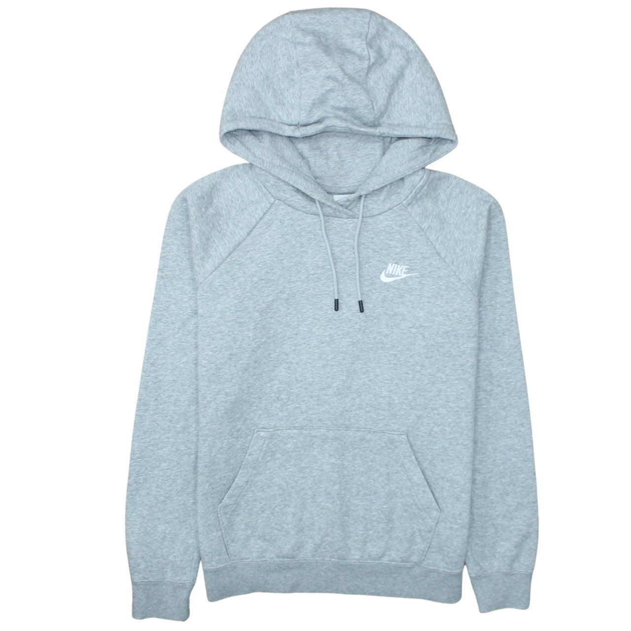 Nike Men's Grey Pullover Hoodie S Regular Fit Fleece Sportswear