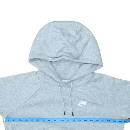 Nike Men's Grey Pullover Hoodie S Regular Fit Fleece Sportswear