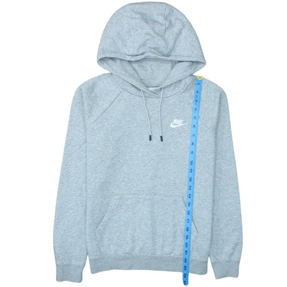 Nike Men's Grey Pullover Hoodie S Regular Fit Fleece Sportswear