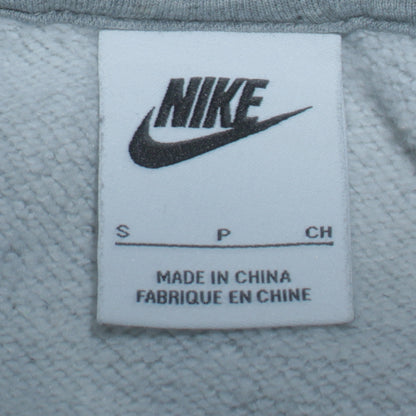 Nike Men's Grey Pullover Hoodie S Regular Fit Fleece Sportswear
