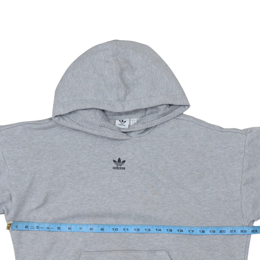 Adidas Women Grey Long Sleeve Pullover Hoodie Size 8