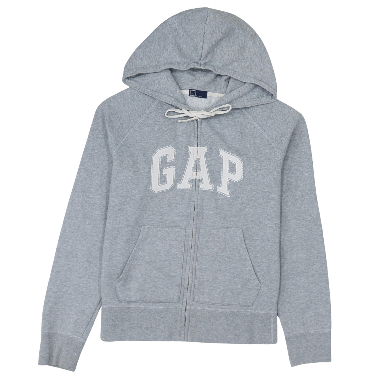 GAP Women’s Grey Full Zip Hoodie Size L Cotton Blend Casual